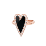 Nina heart ring pave