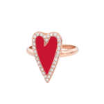 Nina heart ring pave