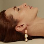 Optical triple earrings